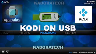 HOW TO RUN KODI from USB FLASH DRIVE [upl. by Cull]