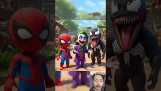 Who is best🤣 Daddy Spiderman vs Joker vs Venom spiderman joker venom brawlstars marvel dc [upl. by Crow]