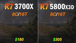 Ryzen 7 5800X3D vs Ryzen 7 3700X  Benchmark in 12 Applications and Games 2k amp 4k [upl. by Nihsfa258]