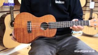 Kala Ukulele  KACEM Exotic Mahogany Concert Uke [upl. by Yeniffit]