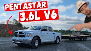 RAM 1500 36L Pentastar V6 Engine Heavy Mechanic Review  Can it ACTUALLY TOW [upl. by Nyladnek802]