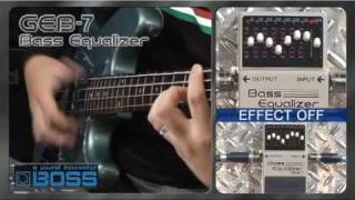 BOSS GEB7 Bass Equalizer BOSS Sound Check [upl. by Prager]