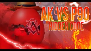 NEW MECHANICS AK vs P90  Hidden Code  Shell Shockers [upl. by Kathi97]