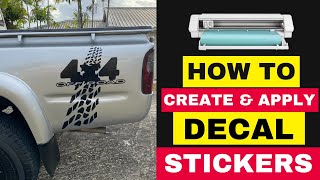 How to Make Decal Stickers  Using Oracal 651 vinyl [upl. by Suilmann]