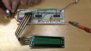 PicBasic Pro AD conversion serial communication and LCD output [upl. by Aissatan]