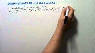 PROPIEDADES DE LOS RADICALES 4º ESO HD [upl. by Yclek]