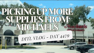 DITL VLOG  picking up more supplies from Michaels  Starting over in Florida day 4479 [upl. by Hillinck398]