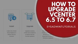 vSphere 67  How to upgrade vCenter 65 to vCenter 67 Update 1 [upl. by Lenuahs321]