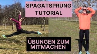 Spagatsprung Lernen  ein Tutorial für den Spagat in der Luft [upl. by Rhines]