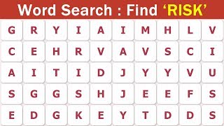 Word Search  It Is A Quiz To Find The Hidden Words [upl. by Tezile]