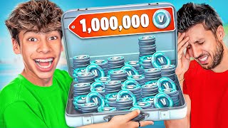 Winning 1000000 VBucks from my Dad [upl. by Adlai]