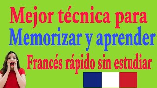 🤫MEJOR TECNICA PARA HABLAR FRANCÉS RAPIDO SIN ESTUDIAR NADA APRENDE FRANCES ESCUCHA Y REPITE [upl. by Lionello]