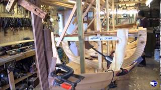 Fitting planks on a clinker vessel small boats  Part 3 [upl. by Eerej]