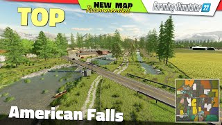 FS22 ★ UPDATE MAP quotAmerican Fallsquot  Farming Simulator 22 New Map Review 2K60 [upl. by Bethanne955]