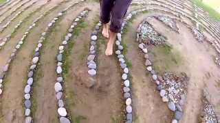 Walking the Outdoor Chartres Labyrinth at the EarthRise Retreat Center [upl. by Shum447]