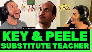 Key amp Peele  Substitute Teacher REACTION  OFFICE BLOKES REACT [upl. by Laucsap]