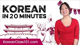 Learn Korean in 20 Minutes  ALL the Basics You Need [upl. by Repotsirhc]