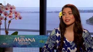 Disneys MOANA Interview  Aulii Cravalho ♥︎ [upl. by Ennairrac]