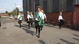 Silkstone Greens North West Morris dance quotSilkstonequot at Bromyard Folk Festival 2023 [upl. by Felike]