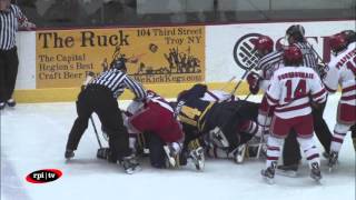 RPI Mens Hockey vs Quinnipiac Highlights [upl. by Htennaj590]