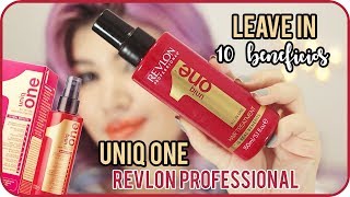 LEAVEIN UNIQ ONE  REVLON PROFESSIONAL 10 benefícios Low Poo [upl. by Allerus]