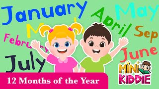 Months of the Year Song  Song for Kids [upl. by Aeuhsoj572]