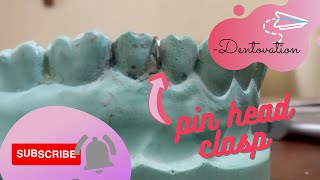 Pin head clasp orthodontics easy method step by step tutorial [upl. by Harolda]