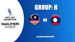 AFC U17 ASIAN CUP 2025 Qualifiers Malaysia VS Laos [upl. by Nnyleak]