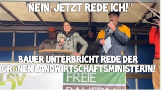 BAUER 🚜 unterbricht Rede GRÜNE Agrarministerin Staudte Niedersachsen BAUERNPROTEST Hannover Landtag [upl. by Aneroc280]