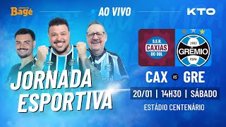 AO VIVOJORNADA DO BAGÉ CAXIAS X GRÊMIO DIRETO DO CENTENÁRIO [upl. by Klecka]