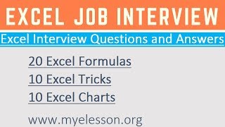 Excel Interview Questions amp Answers ☑️ [upl. by Gibby]