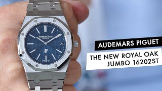 REVIEW The New Audemars Piguet Royal Oak Jumbo ExtraThin 16202ST and comparison with the 15202ST [upl. by Dorella]