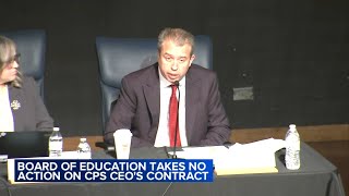 Board of Ed takes no action on CPS CEO at meeting halts school closures before 2027 [upl. by Ydissahc]