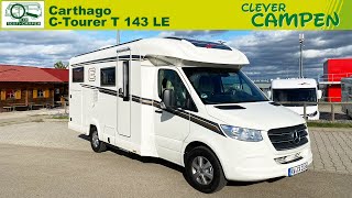 Carthago CTourer T 143 LE 2021 Was kann das Sprintermobil  TestReview  Clever Campen [upl. by Nared]