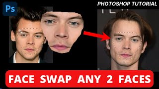 HOWTO SuperImpose Any Face Onto Another FACE SWAP in Photoshop 3 Minute Tutorial [upl. by Imerej]