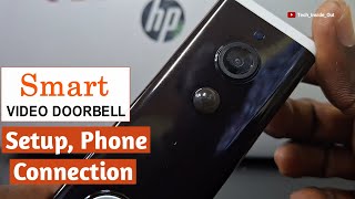 smart video doorbell setup amp connection to a smartphone [upl. by Htesil]