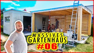 RHOMBUSLEISTEN MONTIEREN  Sichtschutz bauen  GARTENHAUS BAUEN 06  Home Build Solution [upl. by Suirauqram]