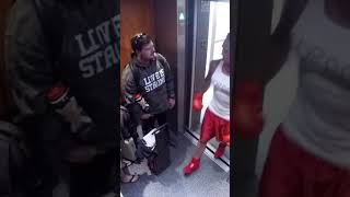 Ivan Drago Elevator Prank 3 [upl. by Enahsal]