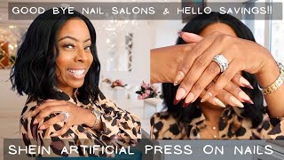 GRWM Applying SHEIN 200 Press On Nails [upl. by Strickland625]