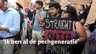 Start academisch jaar UU begint met protest  RTV Utrecht [upl. by Mckenna647]