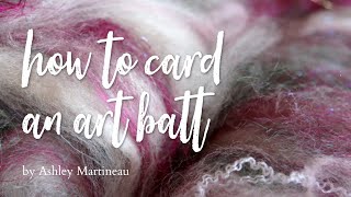 How To Card an Art Batt Old Video [upl. by Helga]