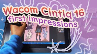 Wacom Cintiq 16 VS XPPen VS Huion  Cintiq 16 First Impressions [upl. by Heddi]