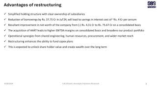 SampS POWER SWITCHGEAR LTD Investors Presentation for Q1FY25 Results [upl. by Ingeberg546]