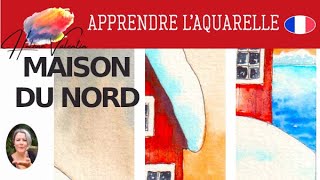 APPRENDRE LAQUARELLE  quotAnimaux du Grand Nord 34quot  déco [upl. by Ileana]