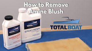 How to Remove Amine Blush from Epoxy Resin [upl. by Dynah197]