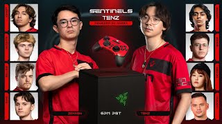 Sentinels vs TenZ Powered by Razer Skins Controller [upl. by Dnalyar]