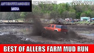 BEST OF ALLERS FARM MUD RUN MUD BOG AT WHITE CLOUD MICHIGAN [upl. by Yrailih]