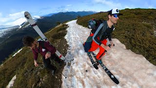 Apurando las últimas nieves de Peñalara Skimo en Guadarrama [upl. by Retsof]