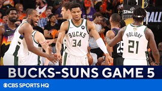 Bucks Trio GOES OFF  Bucks vs Suns Game 5 FULL Recap  CBS Sports HQ [upl. by Kahlil]