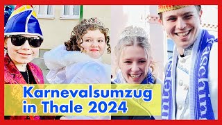 20 Karnevalsumzug in Thale im Harz  Karneval 2024 [upl. by Oicram]